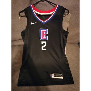 Los Angeles Clippers Jersey Mens 44 M Black Nike Kawhi Leonard #2 Swingman NBA